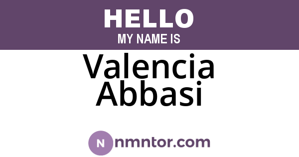 Valencia Abbasi