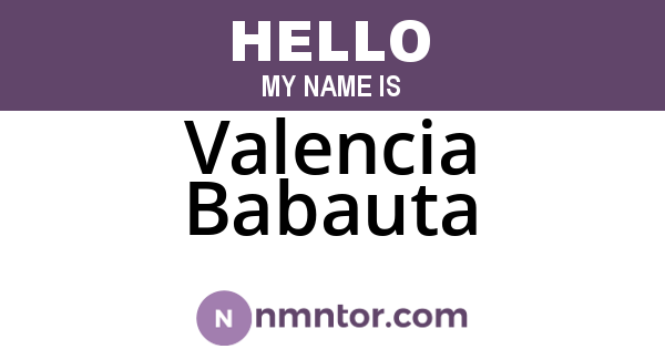 Valencia Babauta