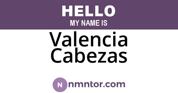 Valencia Cabezas