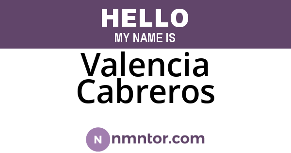 Valencia Cabreros