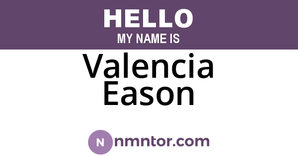 Valencia Eason