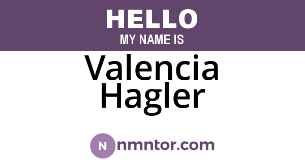 Valencia Hagler
