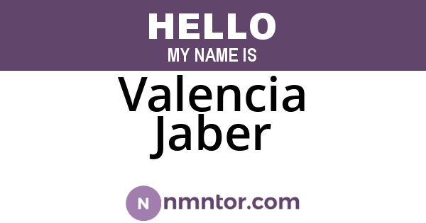 Valencia Jaber