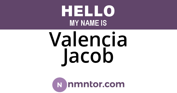 Valencia Jacob