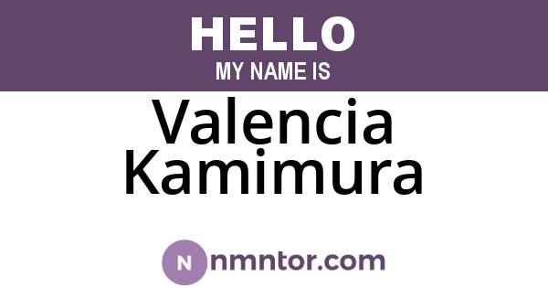 Valencia Kamimura