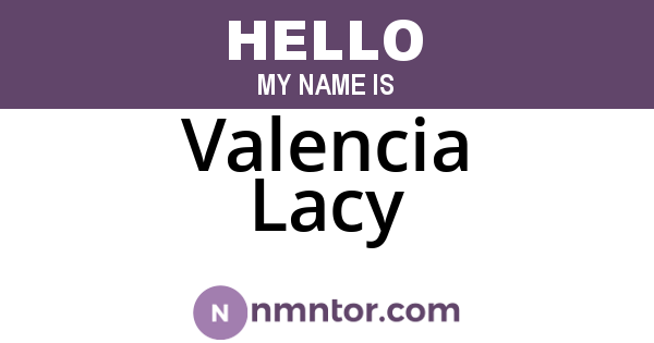 Valencia Lacy