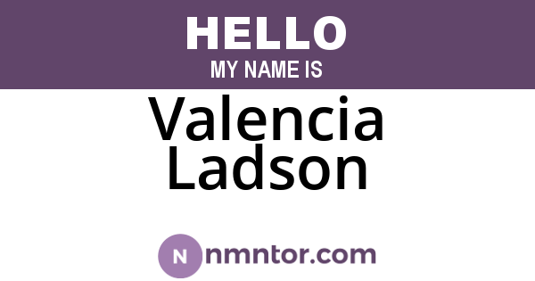 Valencia Ladson
