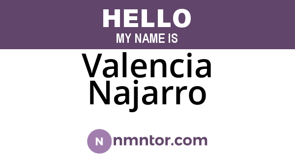 Valencia Najarro