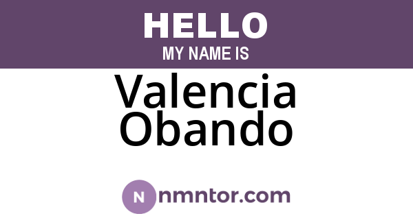 Valencia Obando