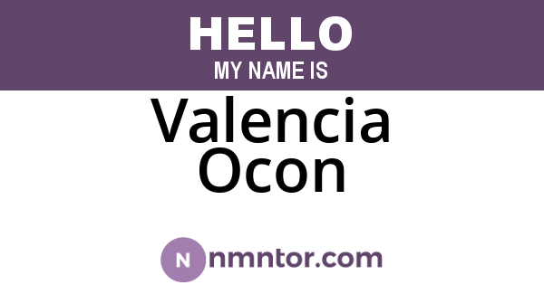 Valencia Ocon