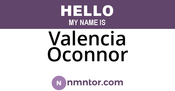 Valencia Oconnor