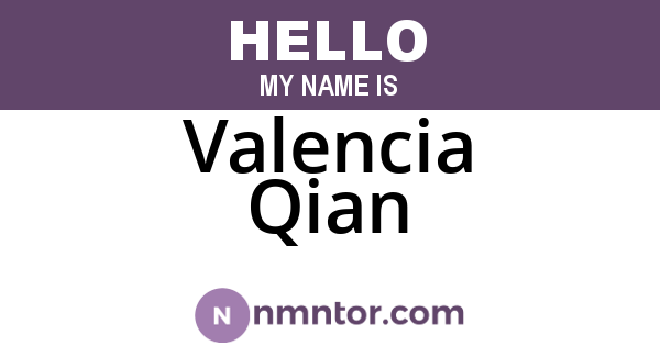 Valencia Qian