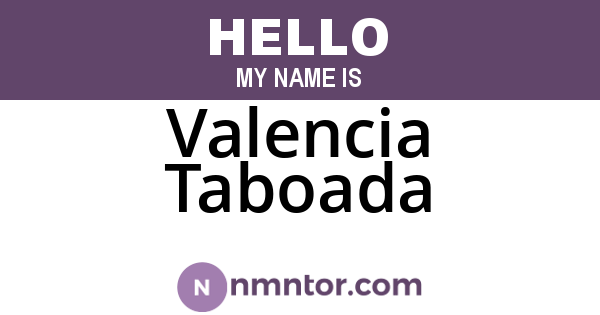 Valencia Taboada