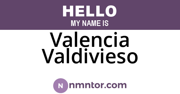 Valencia Valdivieso