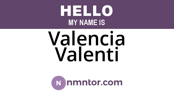 Valencia Valenti