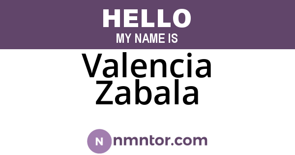 Valencia Zabala