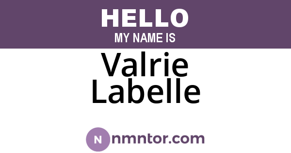 Valrie Labelle