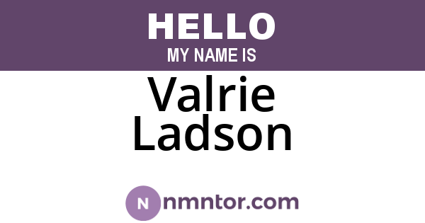Valrie Ladson