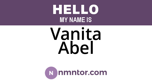 Vanita Abel