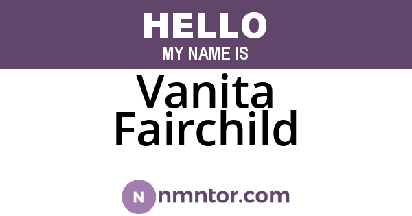 Vanita Fairchild