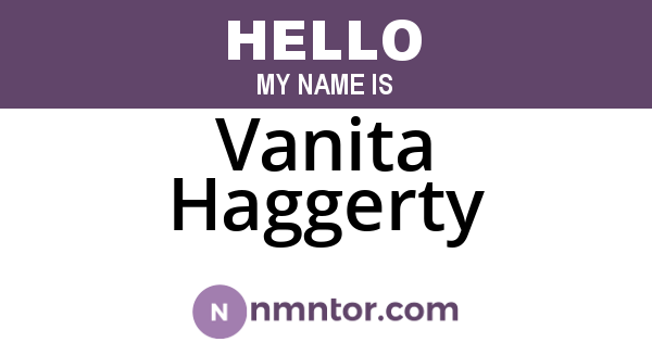 Vanita Haggerty