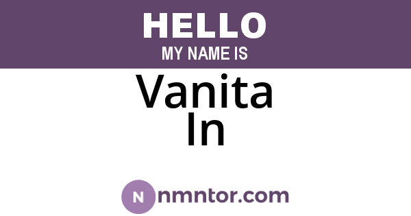 Vanita In