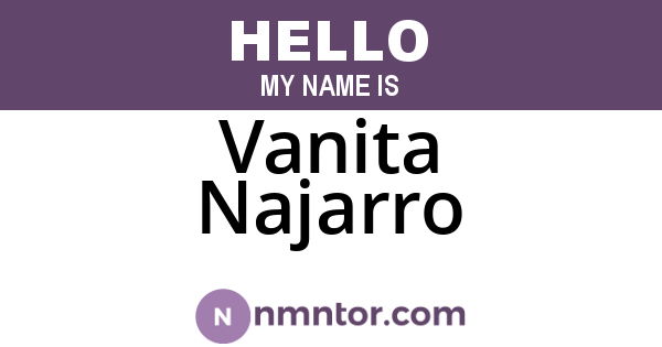 Vanita Najarro