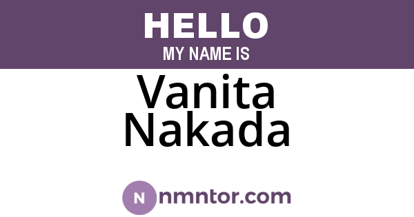 Vanita Nakada