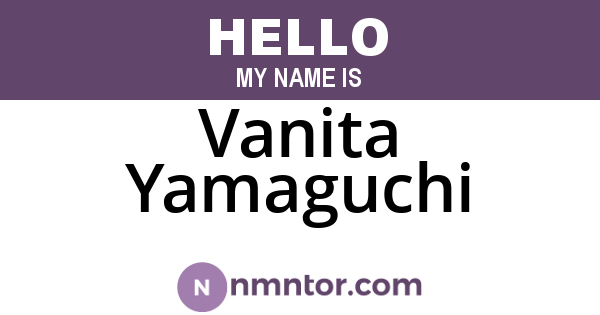 Vanita Yamaguchi