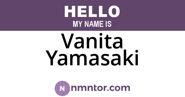 Vanita Yamasaki