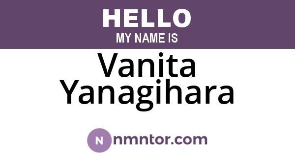 Vanita Yanagihara