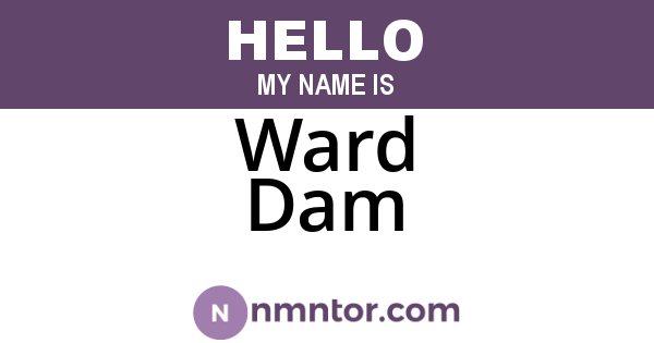 Ward Dam