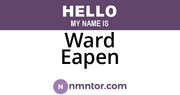 Ward Eapen