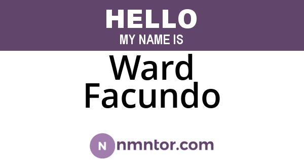 Ward Facundo