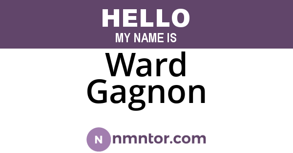 Ward Gagnon