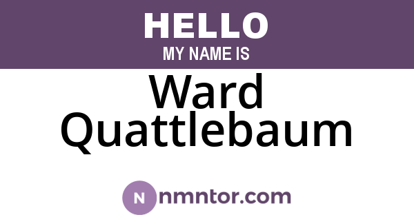 Ward Quattlebaum