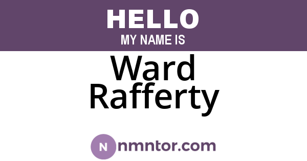 Ward Rafferty