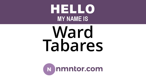 Ward Tabares