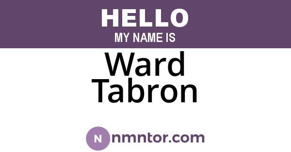 Ward Tabron