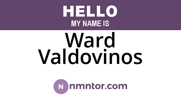 Ward Valdovinos