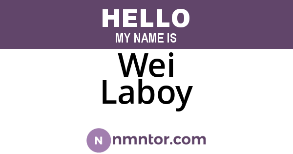 Wei Laboy