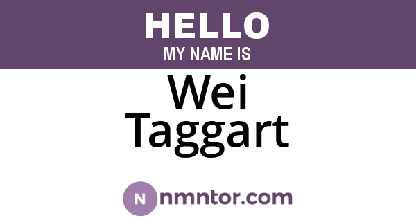 Wei Taggart