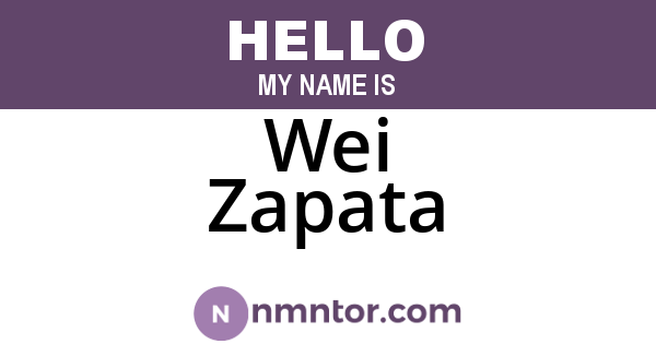 Wei Zapata