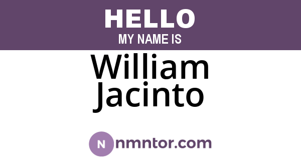 William Jacinto