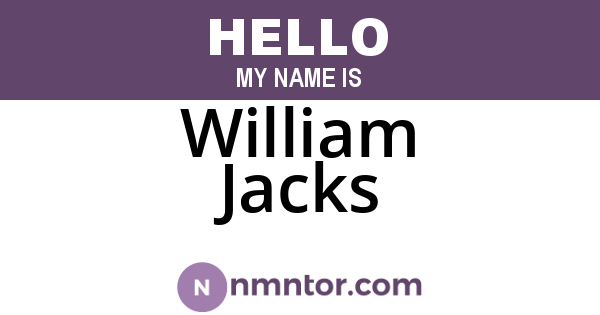 William Jacks