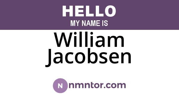 William Jacobsen