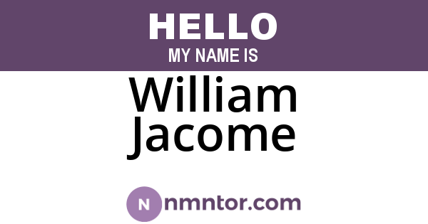 William Jacome