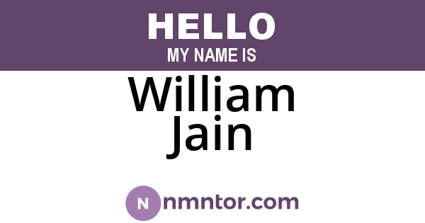 William Jain