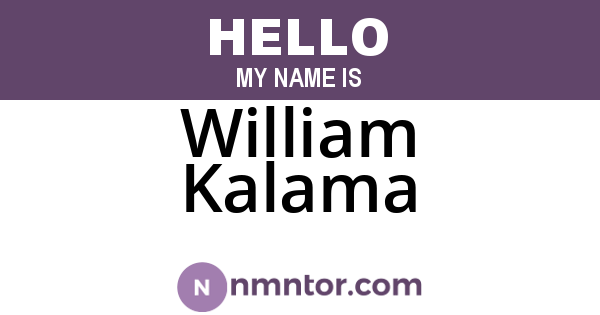 William Kalama