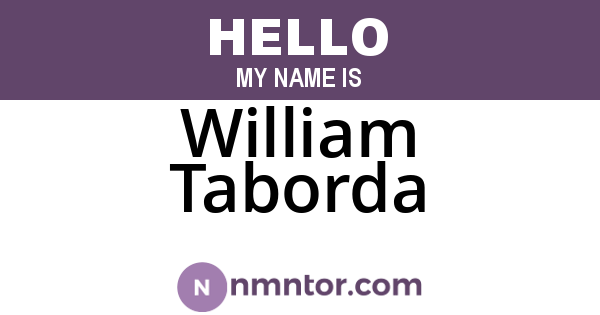 William Taborda